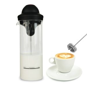 Electric Handle Mixer Egg Beater Whisk Electric Hand Blender Automatic Milk Frother Machine With Glass