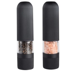 2022 Automatic One Handed Operation Battery Operated Electric Kitchen Salt and Pepper Grinder with Light