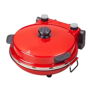 Electric Pizza Oven Non-stick Temperature Time Control Stone Pizza Maker for Home Kitchen