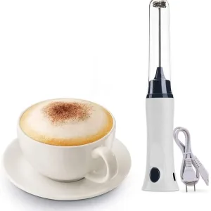Home Appliances Small Kitchen Appliances Coffee Makers Electric Milk Frother Download 商品图片下载 Kitchen Tools Charge Milk Frother With Lid Rechargeable Whisk Coffee Mixer With Cover Electric Foam Maker