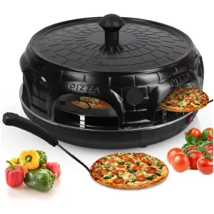 Hot Selling Mini Pizza Maker 4 Person Household Oven Electric Clay Terracotta Pizza Oven Dome