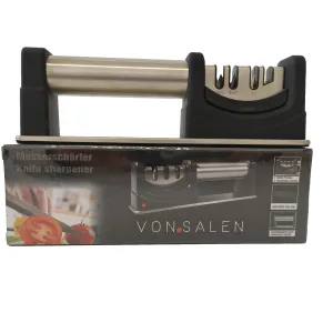 Kitchen Appliance Stainless Steel 4 in 1Kitchen Chef Knife and Scissors Sharpener Sharpening Tool for Straight Serrated Knives