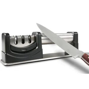 Newest Model Knife Sharpener 3 Stage Knife Sharpener Manual Knife Sharpener