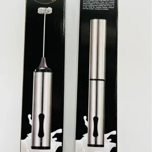 USB Milk Frother Rechargeable Handheld Stainless Steel Foam Maker Coffee Frother with Stainless Steel Cover for Coffee Tea Tools