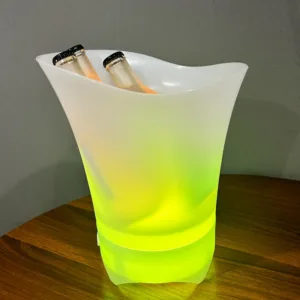 5L Large Capacity LED Ice Bucket with Built-In Bluetooth Speaker and 7 Color Changing Lights for Bar KTV Party and Entertaining